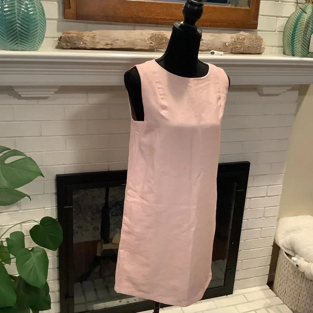 #5 Gorgeous HYPR Pink Shimmer Slip Dress Size Medium - Picture 4 of 12